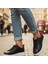 Siyah Simli Sneakers Premium Kadın Ayakkabı 4