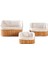 3'lü Set Bambu Düzenleyici Organizer Sepet Kare 4