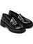 Kadın Siyah Rugan Loafer Ayakkabı - KP004ZSYHE03 4