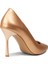 Kadın Bronz Stiletto Topuklu Ayakkabı - P4539ZBKRM01 2