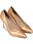 Kadın Bronz Stiletto Topuklu Ayakkabı - P4539ZBKRM01 3