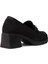 Kadın Siyah Topuklu Loafer Ayakkabı - K1463ZSYHC01 2