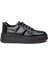 Kadın Vintage Rugan Siyah Sneaker Ayakkabı - CE483ZSYHC01 1