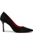 Kadın Siyah Süet Stiletto Topuklu Ayakkabı - P4539ZSYHM03 1