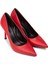 Kadın Kırmızı Stiletto Topuk Ayakkabı - P4539ZKRMM01 3