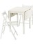 Mutfak Masası Takımı, Beyaz, 2 Sandalyeli, Katlanabilir 1