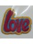 Aplike Ütü Ile Yapışan Love Arma 4x2 cm 1