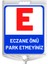 Eczane Önüne Park Etmeyiniz Çift Taraf Baskı Mavi Ultra Kedi Gözlü Ağırlıklı Koni Seti Trafik Dubası 2