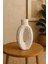 Çizgili Büyük Oval Vazo 27X14CM 2