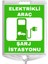 Elektrikli Araç Şarj Istasyonu Çift Taraf Baskı Mavi Ultra Kedi Gözlü Ağırlıklı Koni Seti Trafik Dubası 2