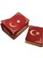 Kuranı Kerim Seti Rahleli Kadife Kutulu Kırmızı 4