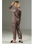 Mulvxbrf BRF02 Leopar Desen Yumuşak Dokulu Saten Gecelik Takımı (Mulvix) 2