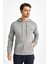 Süperlife Kapşonlu Uzun Kollu Baskılı Dar Kalıp Ince Erkek Sweatshirt Spr 2019K61 4