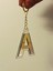 Pleksi Gold Detaylı Harf Anahtarlık – Kişiye Özel Şeffaf Pleksi Harf Anahtarlık (6 Cm) Gold Detaylı Zincir 2