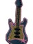 Aplike Ütü Ile Yapışan Gitar Pembe Arma 5x3 cm 1