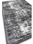 Siyah Gri Vintage Halı Dijital Baskılı Pamuk Kaymaz Tabanlı Yıkanabilir Oturma Odası Halısı 4