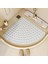 2 Adet Köşe Banyo Duş Paspası Küvet ve Duşakabin Paspasları 54X54 cm M-163 1