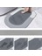 2 Adet Oval Sihirli Su Emici Banyo Paspası Kaymaz Tabanlı Abdest Paspası 38X58 cm M-60 2