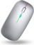 Büro Ev Ofis Bilgisayarı Için Rgb Gümüş Şarjlı Kablosuz Mouse 1
