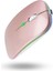 Büro Ev Ofis Bilgisayarı Için Rgb Rose Şarjlı Kablosuz Mouse 1