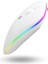 Büro Ev Ofis Bilgisayarı Için Rgb Beyaz Şarjlı Kablosuz Mouse 1