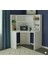 Köşe Çalışma Masası ve Kitaplık Seti: Ergonomik & Şık Beyaz Mdf Tasarım 3