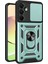 Samsung Galaxy A16 5g Kılıf Pars Lens Yüzüklü Silikon - Yeşil 1