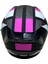 Jk Kask Yarım Vizörlü Mat Siyah Pembe M 10
