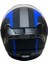 Jk Kask Yarım Vizörlü Mat Siyah Mavi M 10