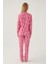 Barbie 1767-S Kadın Gömlek Yaka Pijama Takımı 5