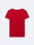 Kısa Kollu V Yaka Basıc Sloganlı Kırmızı T-Shırt 2