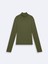 Uzun Kollu Balıkçı Yaka Basıc Yeşil Sweatshırt 1