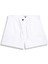 Basıc Gabardin Regular Mini Beyaz Şort 1
