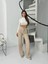 Fitilli Şardonlu Pantolon Bej A4058 2