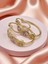 18K Rosegold Zirkon Taşlı Xp Halka Küpe 1