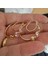 18K Rosegold Zirkon Taşlı Xp Halka Küpe 2