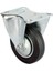 Servis Tekeri - Tablalı Siyah Sabit - Çap 150 mm 1