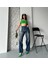 Baggy Süper Taş Bıyık Yıkama Kahve Tint Jeans Pantolon D2007 4