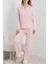 Pembe Çizgili Pijama Takımı 2
