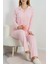 Pembe Çizgili Pijama Takımı 3