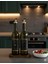 Ahşap Stantlı Amber Siyah Gold 2'li 750 ml Zeytinyağı Sıvıyağ Şişesi 3