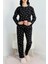 Kalpli Siyah Pijama Takımı 1