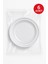 Porselen Görünümlü Gümüş Yaldızlı 19 cm Lüks Plastik Tabak – 6’lı Set, Gıda Temasa Uygun 19CM 5