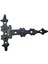 Antika Tarz Dekoratif Pirinç Yıldız Kuyruklu Menteşe - 85X110 Mm, Oksit 1