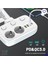 Akım Korumalı 2’li Ayrı Anahtarlı Priz, 2x Priz, 3x Usb, 1x Type-C, 2 mt Kablo, Hızlı Şarj 2