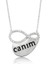 925 Ayar Gümüş Canım Yazılı Sonsuzluk Kolye PT2610300 1