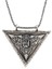 925 Ayar Gümüş Üçgen Içi Açılabilen Muskalık Gümüş Kolye T6056 1