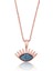 925 Ayar Gümüş Mavi Göz Kadın Gümüş Kolye PT2610476 1