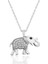 925 Ayar Gümüş Fil Kadın Gümüş Kolye PT2610619 1