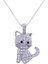 925 Ayar Gümüş Kedi Kadın Gümüş Kolye T7932 1